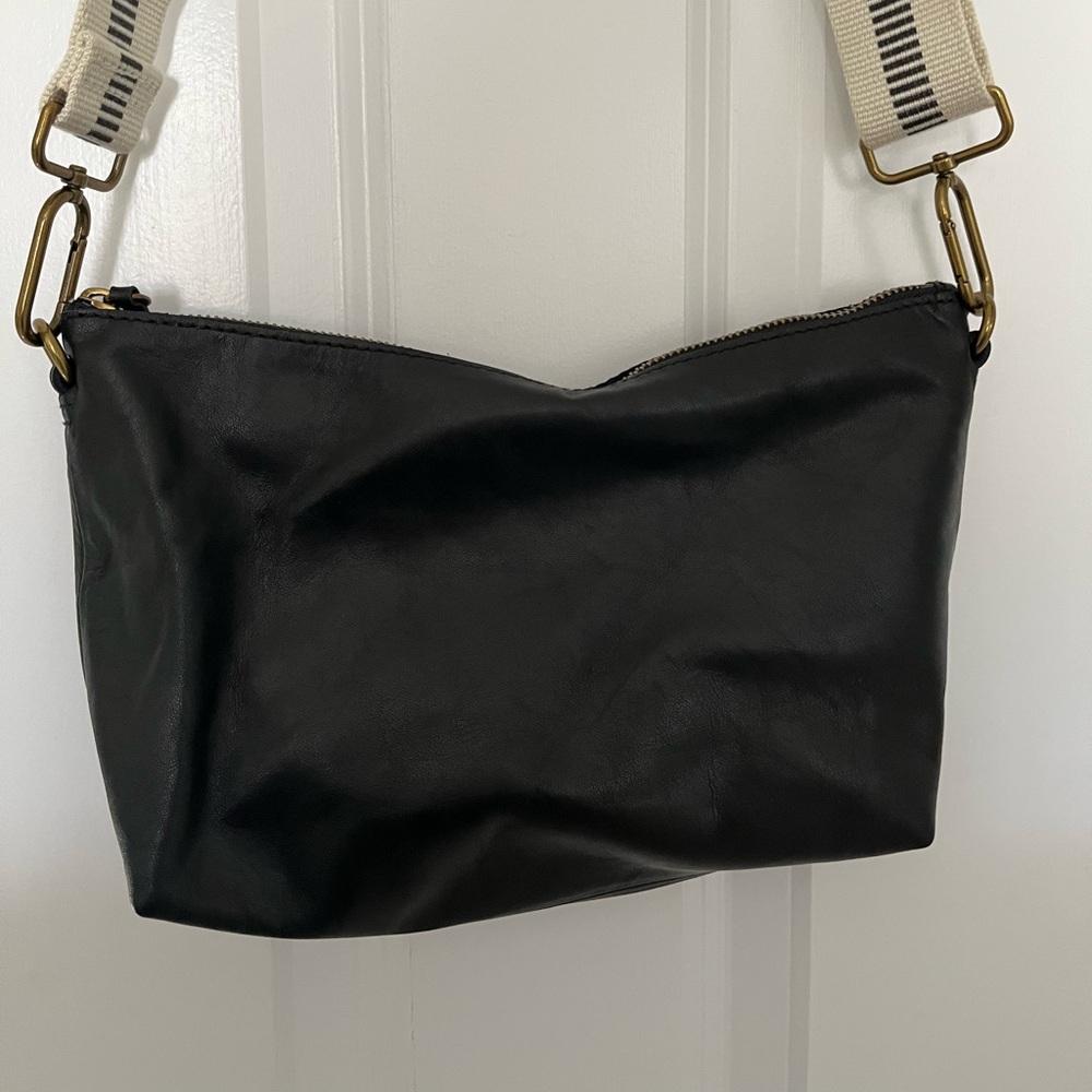 Madewell Black Leather Crossbody Bag